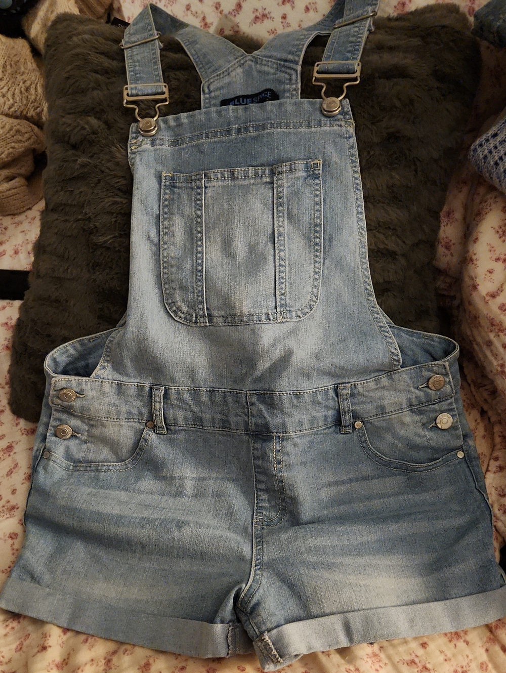 Blue Spice Light Blue Denim Shortalls